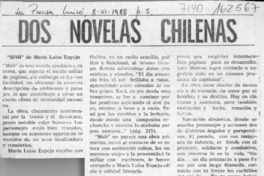 Dos novelas chilenas  [artículo] Matías Rafide B.