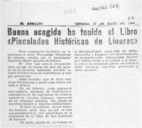 Buena acogida ha tenido el libro "Pinceladas históricas de Linares"  [artículo].