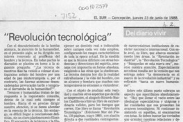 "Revolución tecnológica"  [artículo] Cronos.