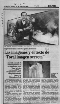 Las Imágenes y el texto de "Toral imagen secreta"  [artículo].