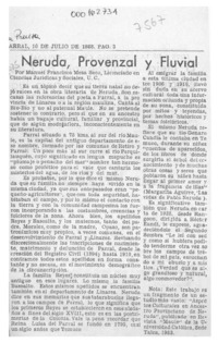 Neruda, provenzal y fluvial  [artículo] Manuel Francisco Mesa Seco.