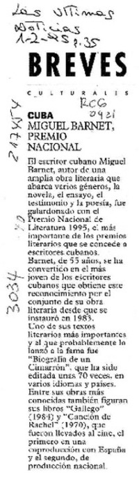 Pío Baroja, genio y figura  [artículo] Rodolfo Garcés Guzmán.