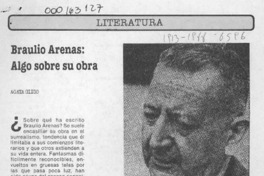 Braulio Arenas, algo sobre su obra  [artículo] Agata Gligo.