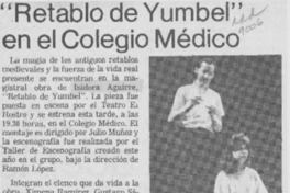 "Retablo de Yumbel" en el Colegio Médico