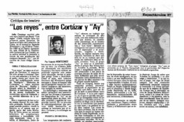 "Los reyes", entre Cortázar y "Ay"  [artículo] Yolanda Montecinos.