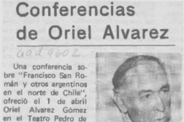 Conferencias de Oriel Alvarez