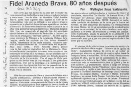 Fidel Araneda Bravo, 80 años después  [artículo] Wellington Rojas Valdebenito.