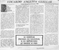 Eduardo Anguita Cuéllar  [artículo] Héctor Leiva Oyarzún.