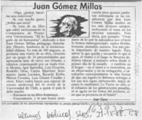 Juan Gómez Millas  [artículo] Juan Gana.