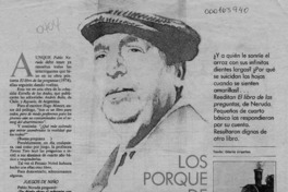 Los porqué de Neruda  [artículo] Gloria Urgelles.