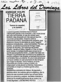 Tierra padana  [artículo] Luis Merino Reyes.