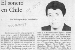 El soneto en Chile  [artículo] Wellington Rojas.