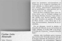 Carlos León Alvarado  [artículo].