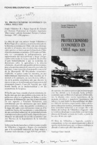 "El proteccionismo económico en Chile, siglo XIX"  [artículo] Santiago Quer Antich.