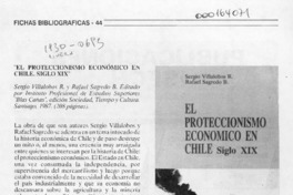 "El proteccionismo económico en Chile, siglo XIX"  [artículo] Santiago Quer Antich.