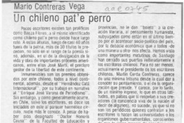 Un chileno pat'e perro  [artículo] Mario Contreras Vega.