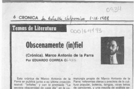 Obscenamente (in)fiel  [artículo] Eduardo Correa O.