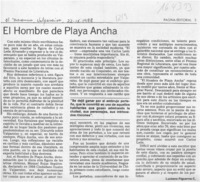 El hombre de Playa Ancha  [artículo] Luciano Figueroa C.