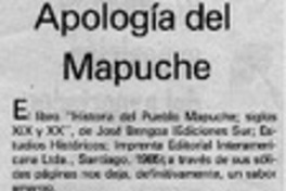 Apología del mapuche