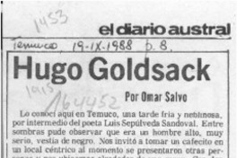 Hugo Goldsack  [artículo] Omar Salvo.