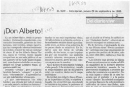 Don Alberto!  [artículo] Cronos.