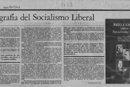 Radiografía del socialismo liberal  [artículo] Cristián Garay Vera.