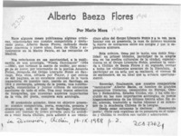 Alberto Baeza Flores  [artículo] Mario Mora.