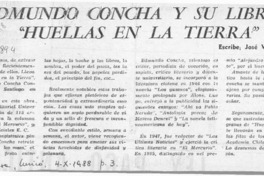 Edmundo Concha y su libro "Huellas en la tierra"  [artículo] José Vargas Badilla.