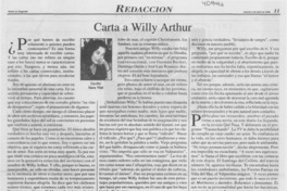 Carta a Willy Arthur