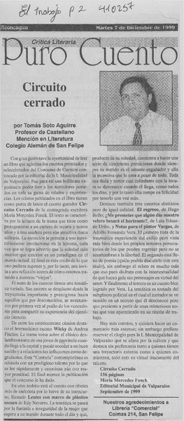 Circuito Cerrado  [artículo] Tomás Soto Aguirre