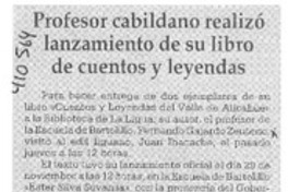 Profesor cabildano realizó lanzamiento de su libro de cuentos y leyendas  [artículo]