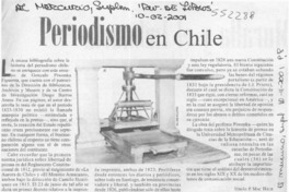 Periodismo en Chile  [artículo] Tomás P. Mac Hale
