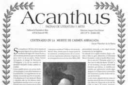 Centenario de la muerte de Carmen Arriagada