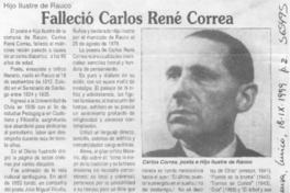Falleció Carlos René Correa