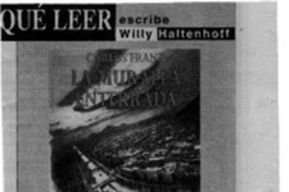 Las Murallas ocultas de Santiago  [artículo] Willy Haltenfoff