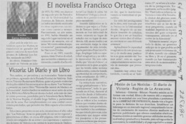 El novelista Francisco Ortega  [artículo] Carlos Ibacache I.