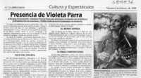 Presencia de Violeta Parra  [artículo]