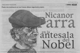 Nicanor Parra en la antesala del Nobel  [artículo]