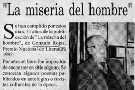"La miseria del hombre"  [artículo] Ramón Riquelme