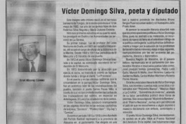 Víctor Domingo Silva, poeta y diputado  [artículo] Oriel Álvarez Gómez