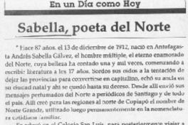 Sabella, poeta del Norte
