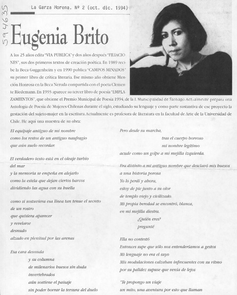 Eugenia Brito  [artículo]