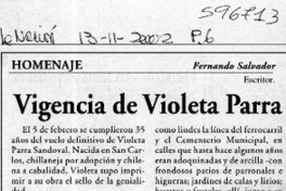 Vigencia de Violeta Parra