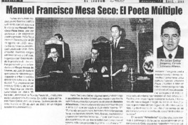 Manuel Francisco Mesa Seco: El poeta múltiple