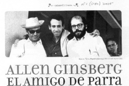 Allen Ginsberg el amigo de Parra