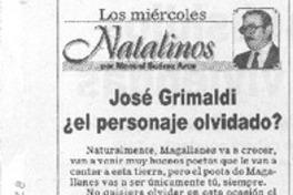José Grimaldi ¿el personaje olvidado?