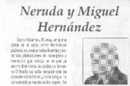 Neruda y Miguel Hernández