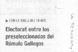 Electorat entre los preseleccionados del Rómulo Gallegos
