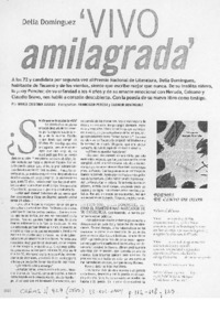 Delia Domínguez "vivo amilagrada". (entrevistas)