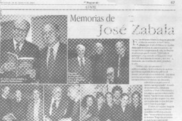 Memorias de José Zabala.